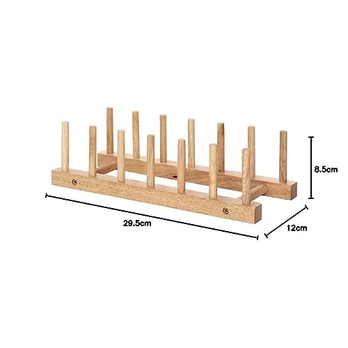 Fuji Boeki Bonheur Natural Wooden Dish Stand 94385