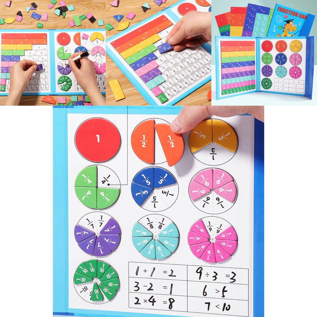 Magnetisches Bruchrechenbrett zum Mathe lernen mit Lernspielzeug