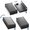Rack - deleycon - mk5305 - 8 ports - compatible modules keystone - noir ral 9005