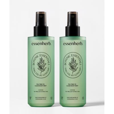 Essenherb Tea Tree 90 Brume Corporelle Transparente 200ml 2 pièces
