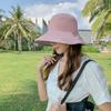 New Hat Big Eaves Double-sided Bucket Hat Women's Summer Sun Hat Face Cover Sun Protection Hat UV Protection Sun Basin Hat