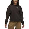 Jordan Brooklyn Plain Velvet Sweatshirt Women Tops Velvet-Brown FN4492-220