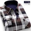 Autunno Inverno 2026 Camicie Casual a Quadri da Uomo Camicie Base Calde per Ufficio Maglie a Manica Lunga in Pile per Uomo Top