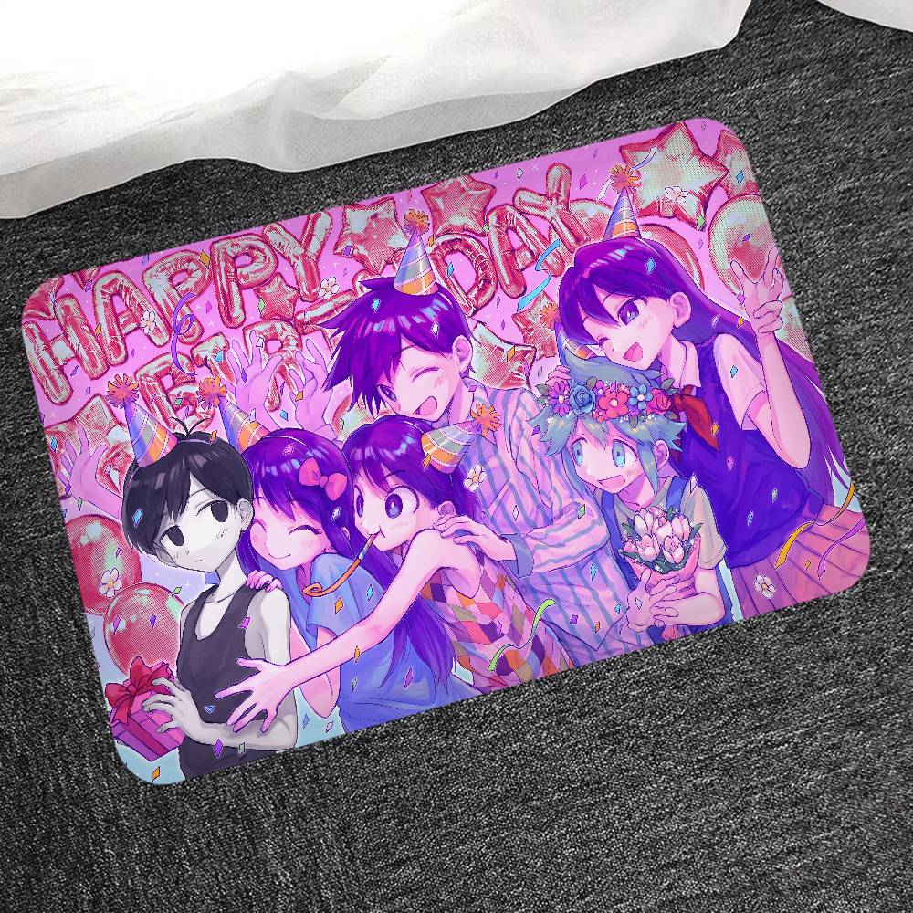 Anime Omori Hallway Carpet Washable Non-Slip Living Room Sofa Chairs Area Mat Kitchen Doormat Area Rug