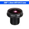 1.8mm Fisheye Lens HD 5.0 Megapixel IR M12 Mount 1/2.5" F2.0 For CCTV IP Camera 180 Degree Wide Viewi