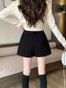 Plus Size Women's High-Waisted Thickened A-Line Skirt Pants for Autumn/Winter