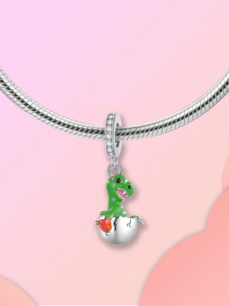 Charms Plata Dinosaurier Perlen Charm Kupferbeschichtet Passend Charms Kupferoriginal Armband Zum Schmuck Machen Diy Charm