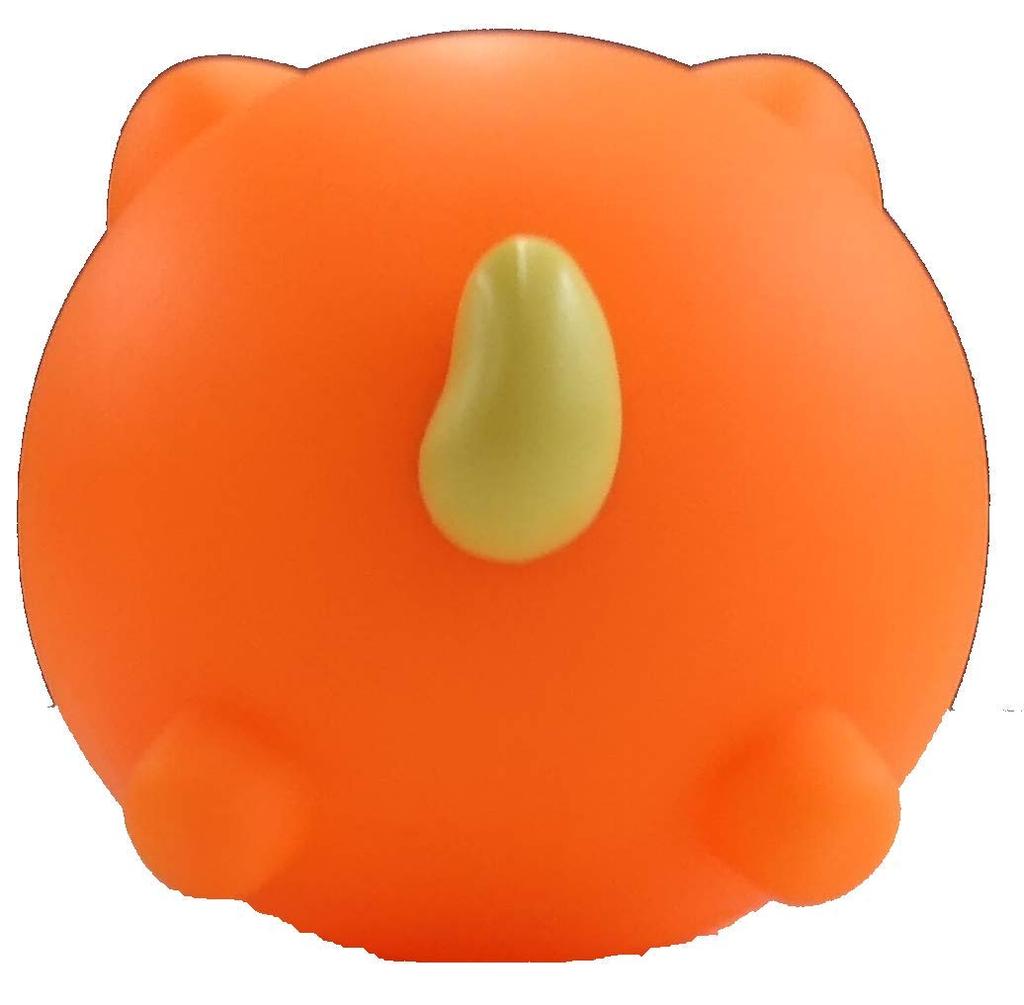 Sunsmile Jabber Ball Neon Cat (Orange)