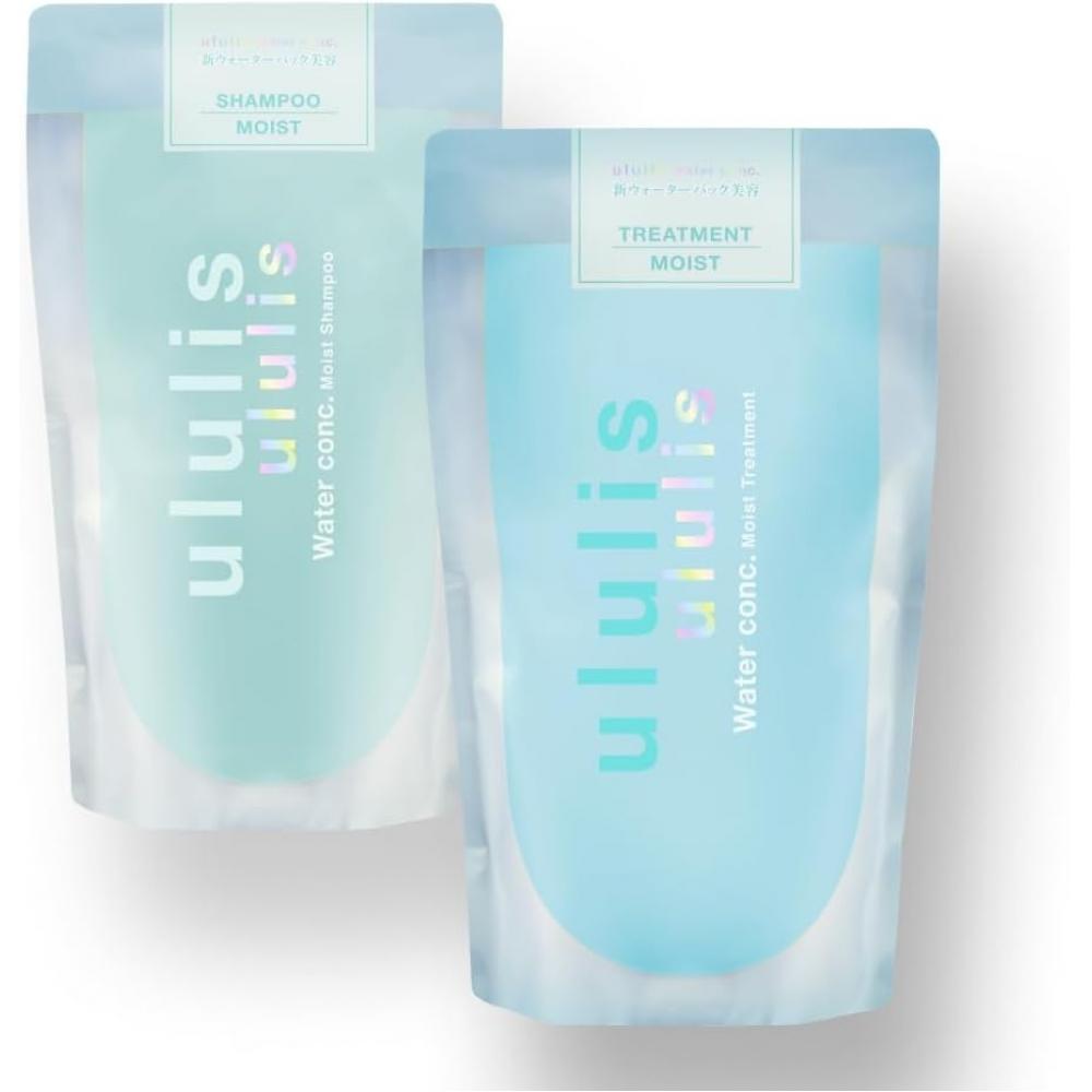 Ululis [Moisturizing Blue] Water Conch Moist Shampoo Treatment Refill Set Travel Blue