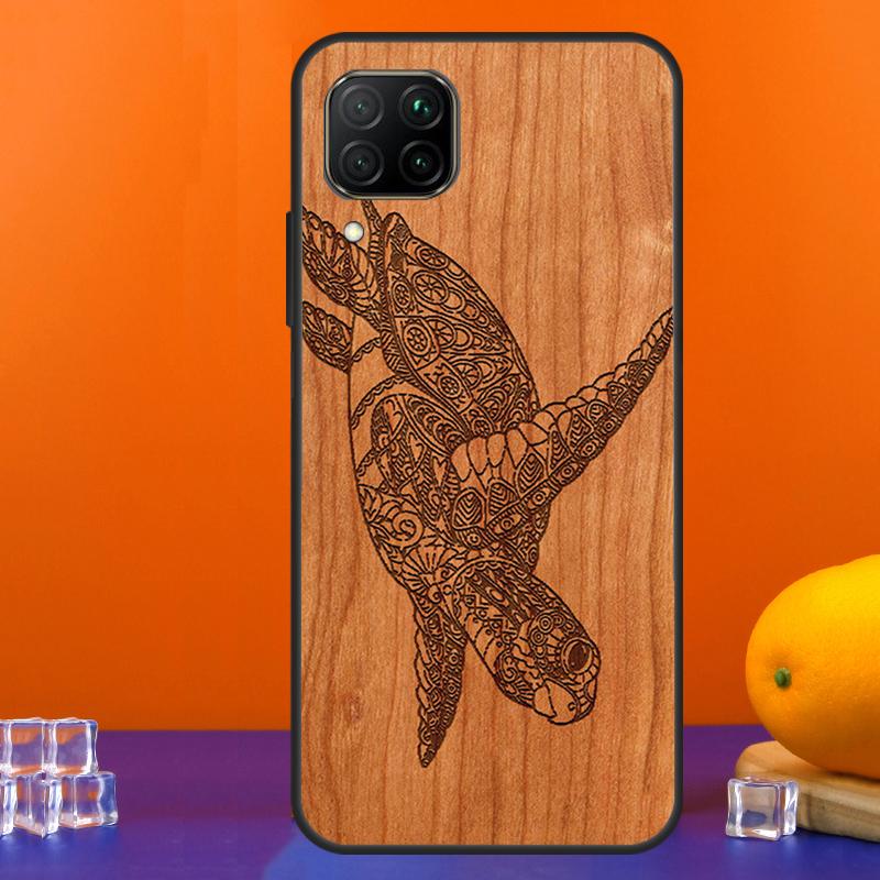 Turtle Wood Pattern For Huawei Nova 7i 8i 11i 12i 12s 9 10 SE Y91 Y90 Y60 Y70 Y72 Y61 P30 P40 Lite P60 Pro Case