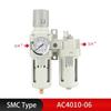 Metallic AC2010-02 AC3010-03 AC4010-04 Pneumatic Pressure Regulator Oil Water Separator Manual Drainage Compressor Air Filter.