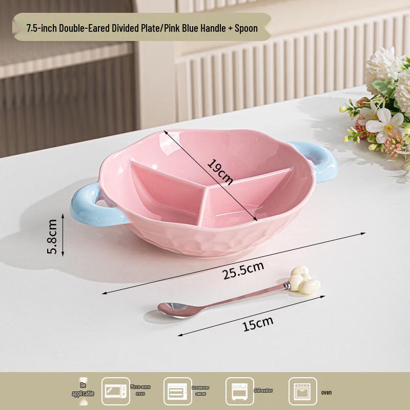 Zhinianhua Keramik Creme Bicolor Servierplatte