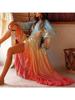 Summer Elegant Bodycon Maxi Dress Y2k Printed Boho Party Club Dresses Sexy Women Robe Femme