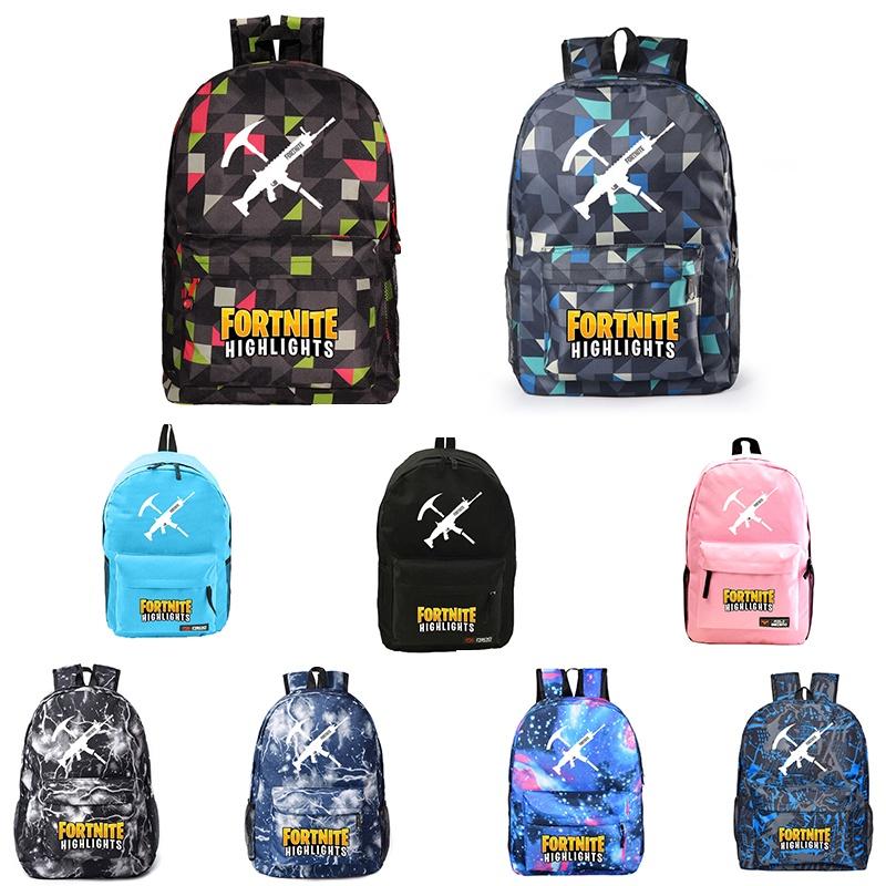 Fortnite High Capacity Backpack Canvas School Bag With Breathable Material