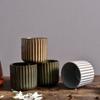 Vertical Striped Water Cup Kiln-Changed Glaze Milk Cup  Sushi Restaurant
