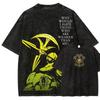 Japanese HotBlooded Anime The Seven Deadly Sins Escanor Printed TShirt Unisex Fashion Vintage Washed Cotton Tee Loose Top