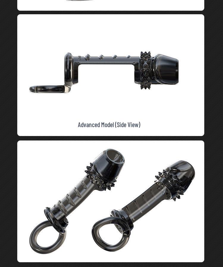 Yunman Soft Multi-Spiked Constricting Condom with Adjustable Ball Lock for Comfort and Delayed Ejaculation