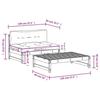 VidaXL Salon de Jardin avec Coussins 2 pcs, Canapé avec Dossier, Ensemble de Meubles avec Table Basse Patio Terrasse, Blanc 3186103