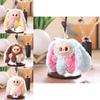 Labubu Cute Animal Plush Toy With Pp Cotton Filling For Car And Backpack Decor