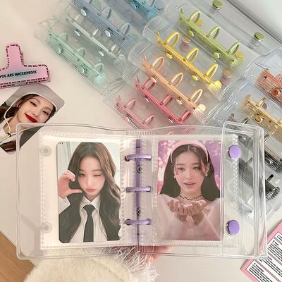 Album photo classeur Porte-cartes photo Kpop Carte d'idole Collection de cartes Reliure de livre Cartes photo Albums Kpop Classeur de cartes Kpop