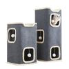 Creative 2/3-tiers Indoor Cat Castle House All-in-one with Holes Cat Bed Cylindrical with Hanging Fluffy Ball Large Cat Cave