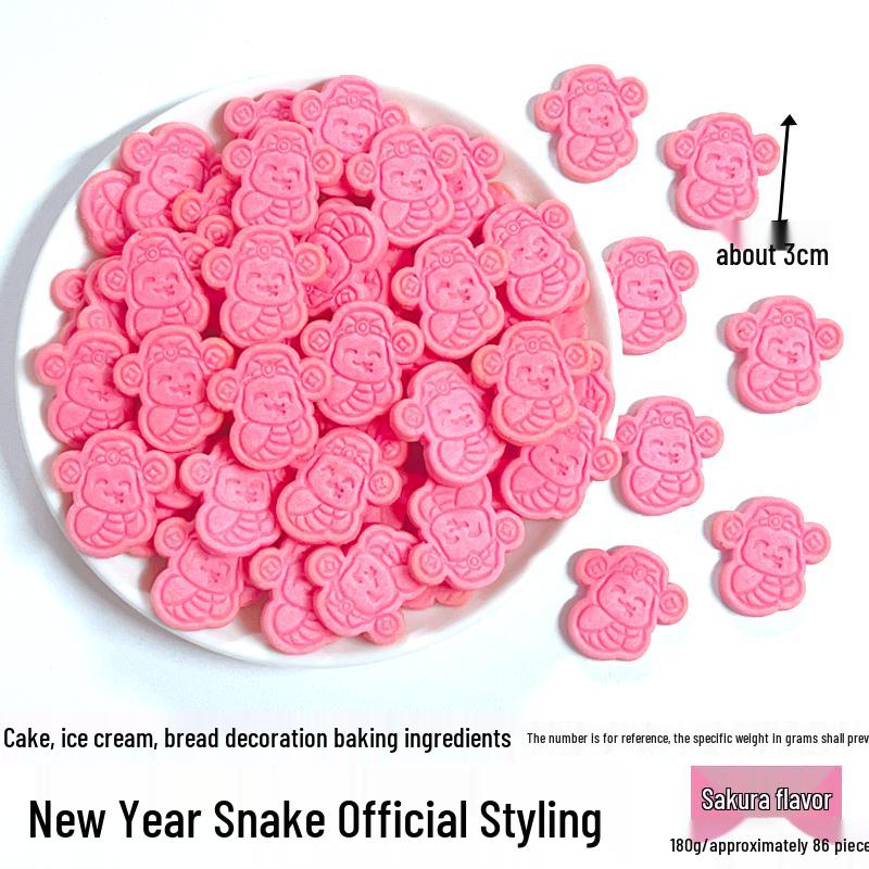 New Year Muffin & Cupcake Decoration Ornament with Transparent Packaging Box