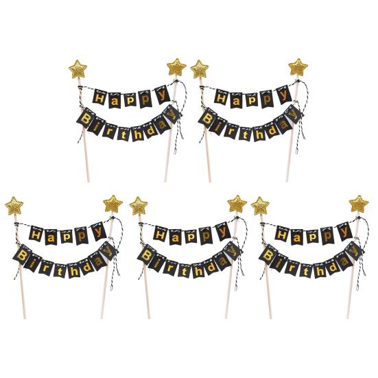 

5 шт. вставки для торта, декор, привлекательные креативные милые узоры, украшение для торта, украшение кекса, формы для выпечки для торта чёрный