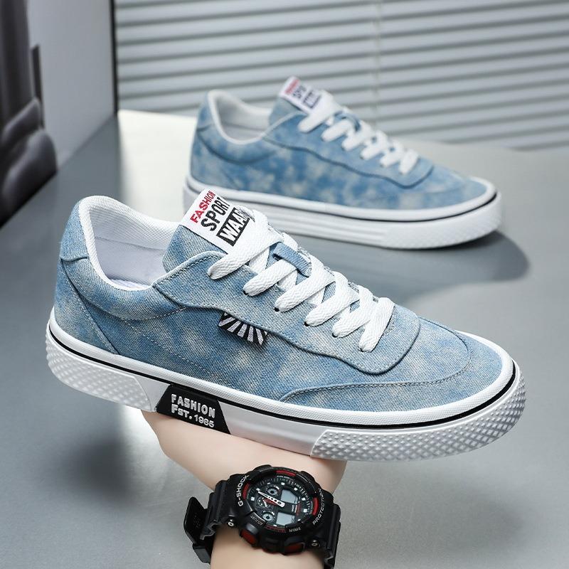 Less trendy canvas shoes men's new versatile men's casual sports fashion low-top board shoes