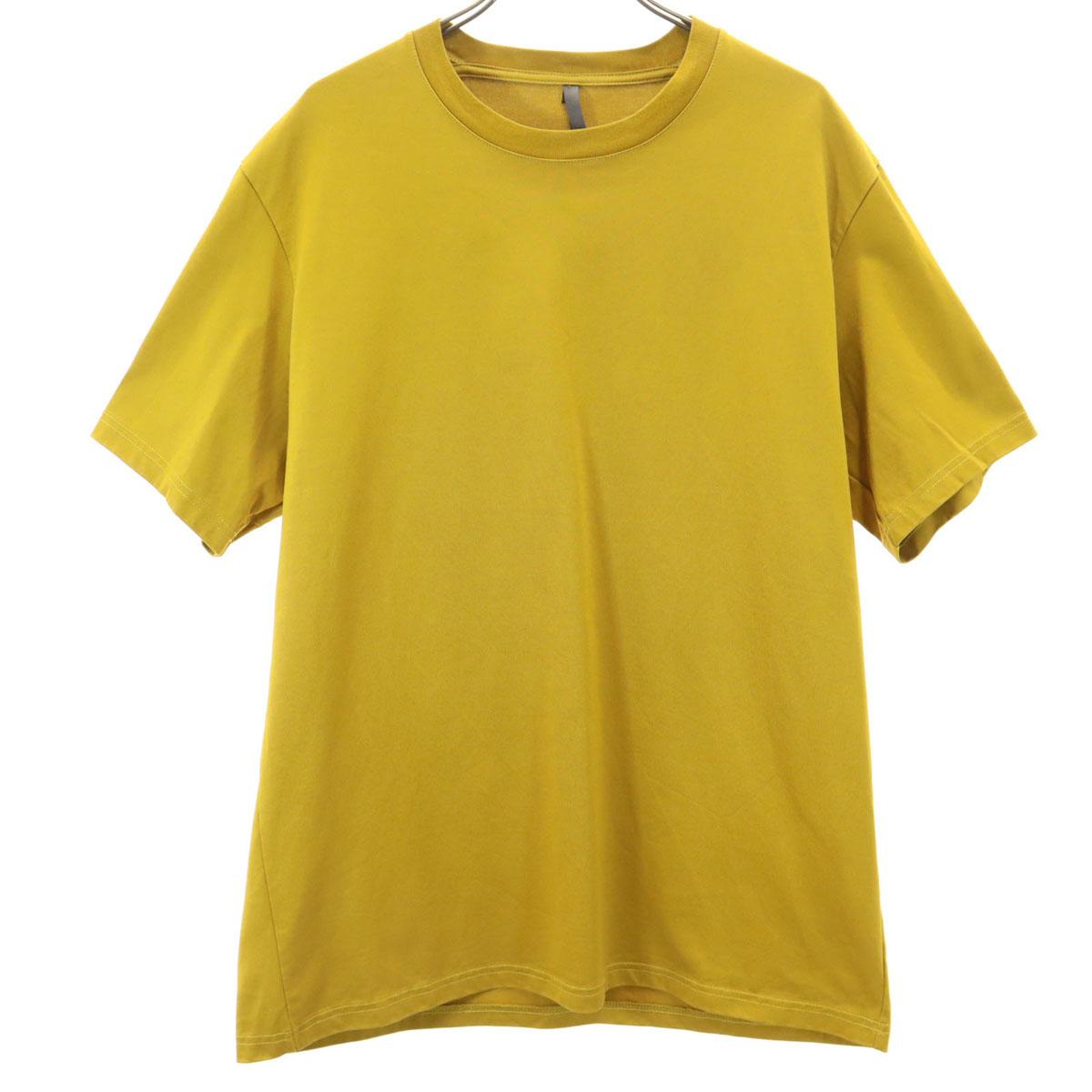 

KAZUYUKI KUMAGAI made in Japan Short sleeve T-shirt 2 Yellow Plain Men s Used