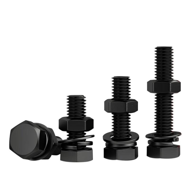 GB5783 Carbon Steel 8.8 Grade Blackened Hex Head Bolt Set