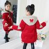 Girls' Mid-Length Cotton-Padded Jacket  Winter—Thickened Casual Outerwear for Kids