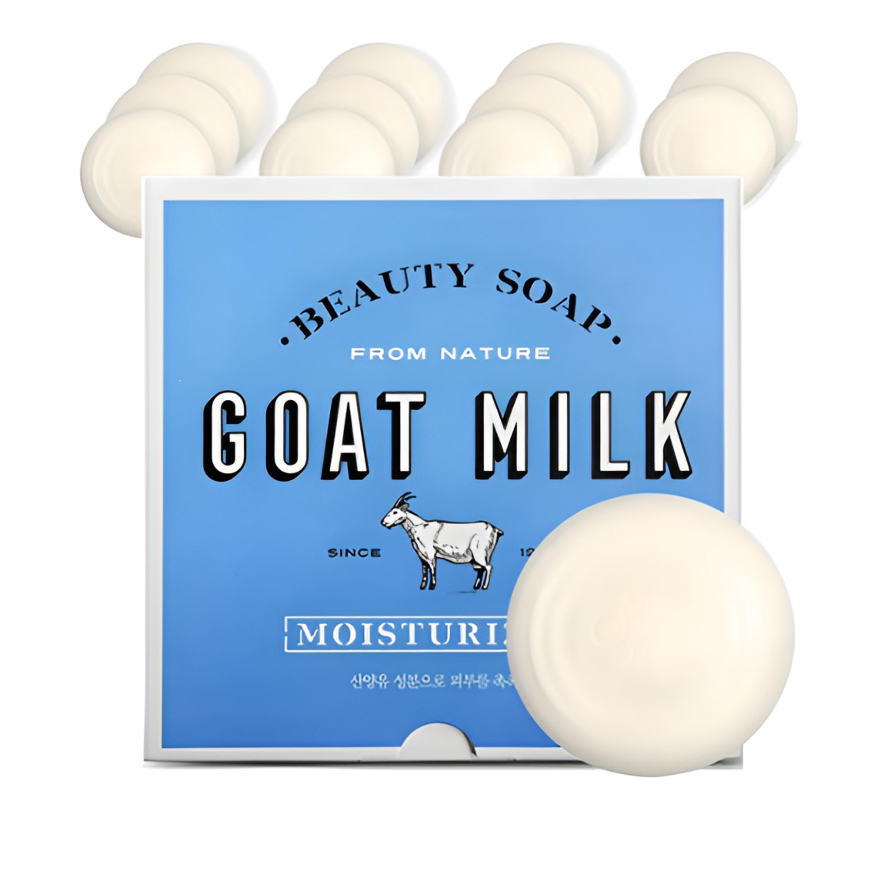 

Shower Mate Goat Milk Soap Plus – White Milk Scent, 90 g × 12 Bars