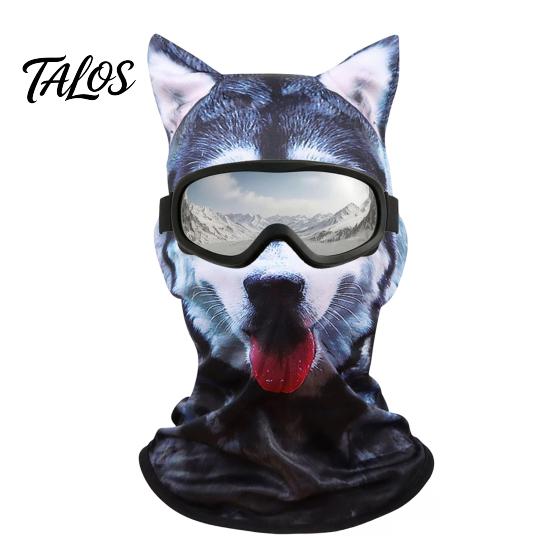 Elastic Polyester Balaclava for Hiking Old Man Ski Mask, Realistic 3D Animal Face Balaclava, Funny Winter Full Novelty Accessories Vacation Cover with