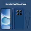 With Lanyard Fashion Solid Colour Shockproof Protective Liquid Silicone Phone Case For Redmi 15 14 13 Pro Plus 5G/4G