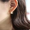 Irregular Hammering Surface Design Ear Buckle Niche Trendy Popular Earrings Fashion Spring And Summer Earrings