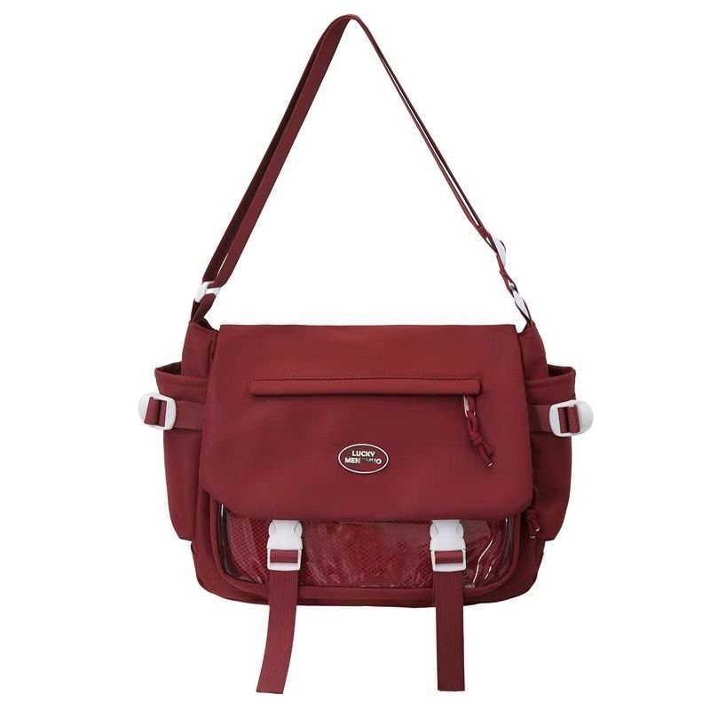 Daily Transparent Shoulder Crossbody Versatile Bar Secondary Campus College Style Pain Bag