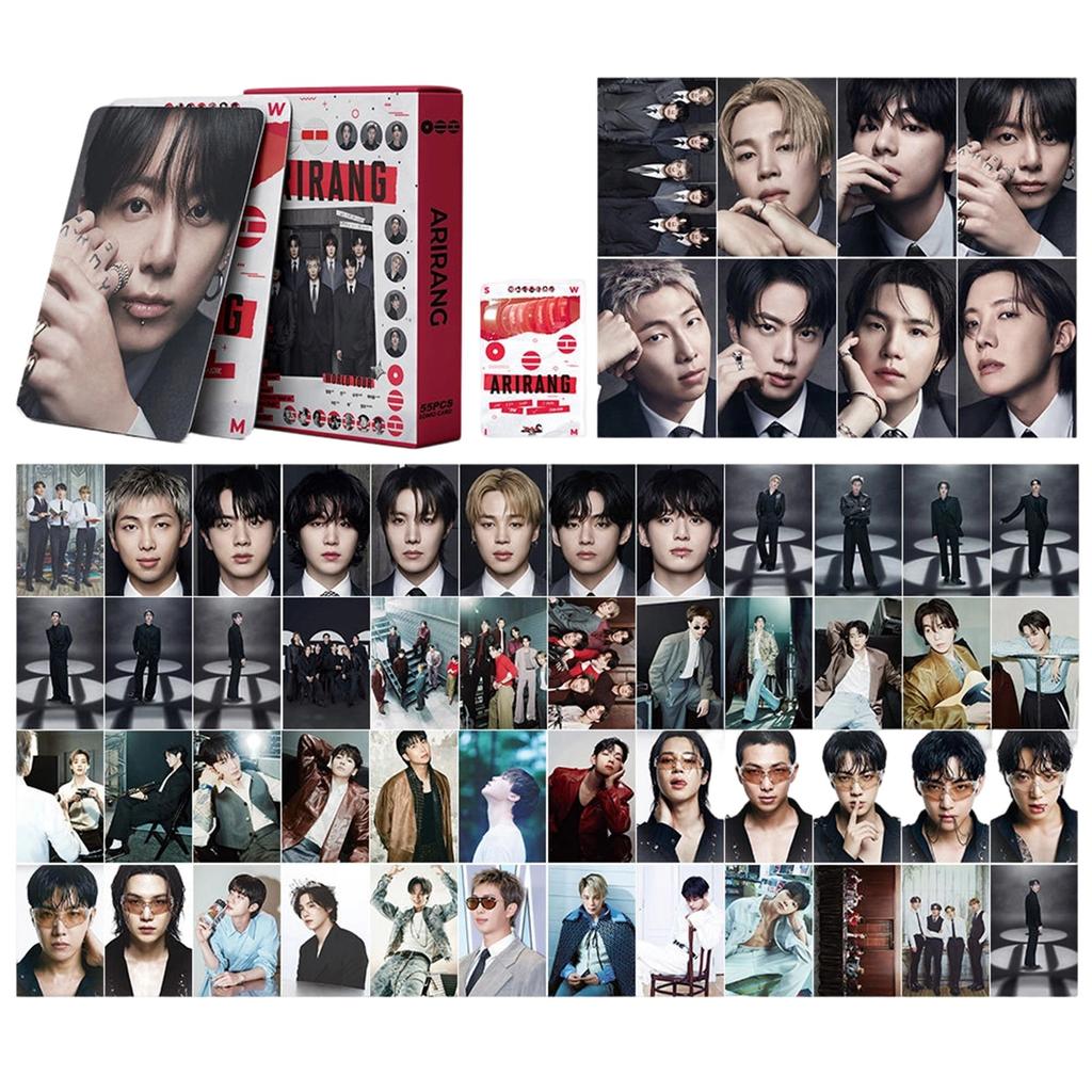 55pcs Collectible Photo Cards Set Premium Quality Paper Material Multi-Design Card Pack for Fans and Collectors Suitable for Customization and Display