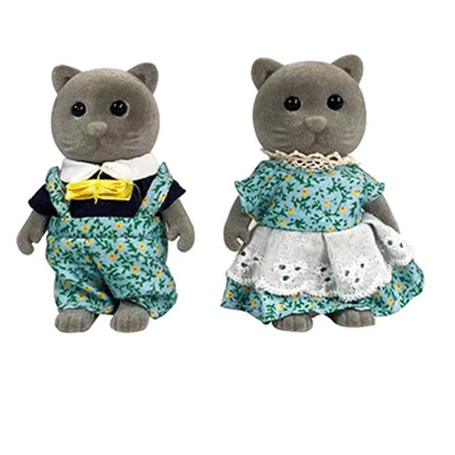 Non-Toxic Simulation Forest Rabbit Family Diy Playset Mini Rabbit Bear Figure Toy Dolls Kids Gifts
