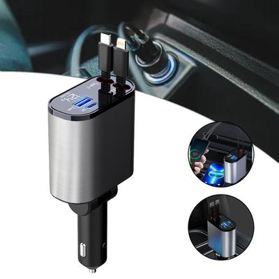 Rychlá výsuvná nabíječka do auta USB port Adaptér nabíječky do auta pro iPhone Android