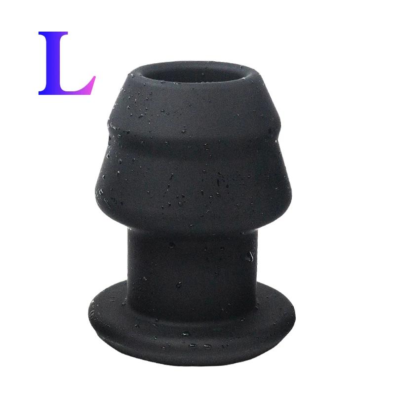 Hollow Anal Expander Huge Dildo Butt Plug Vaginal Speculum Male Treatment Massager Cleaning Enema Gay Anal Sex Toy With Stopper
