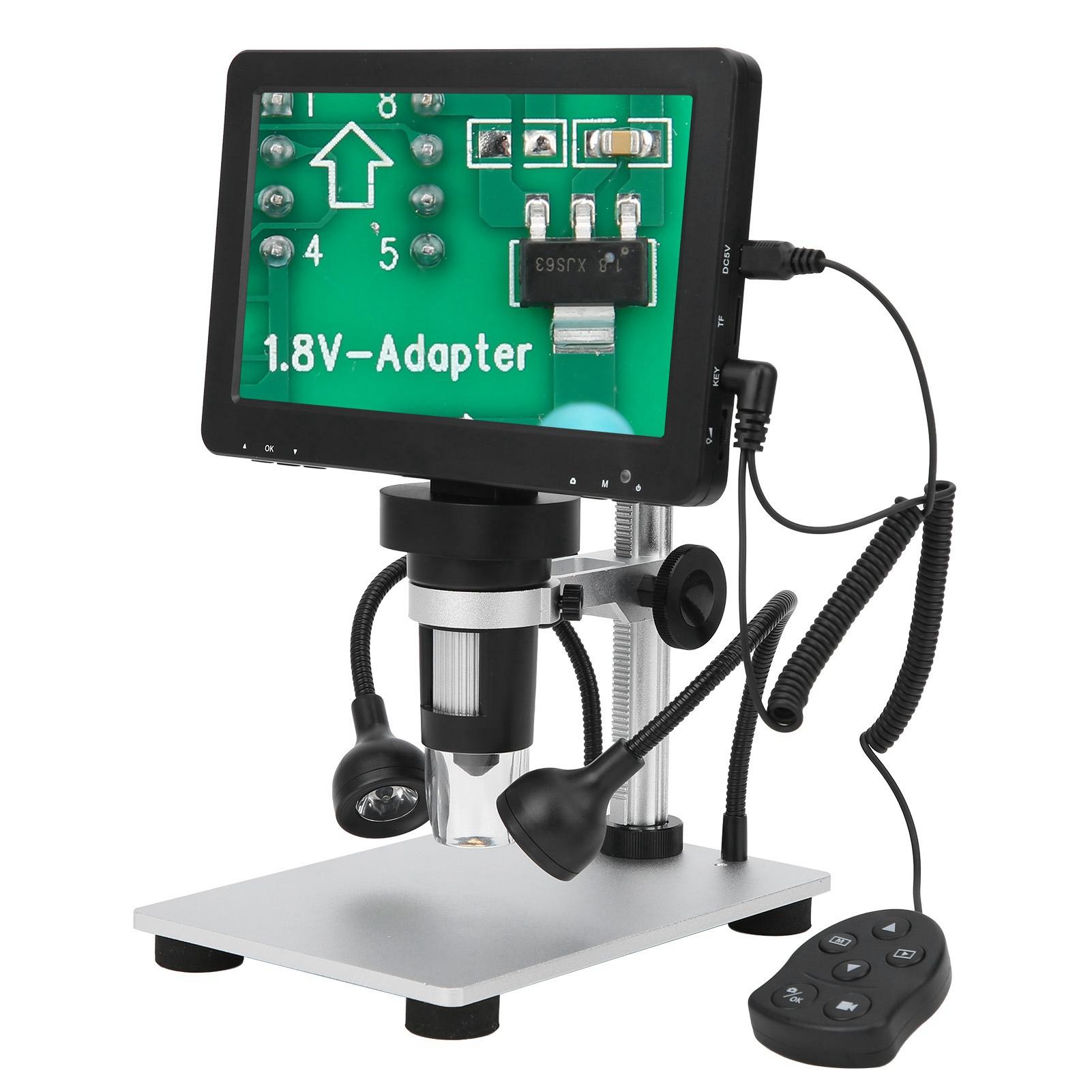 

Цифровой электронный микроскоп для промышленного обслуживания, инструмент для ремонта печатных плат, 7 дюймов, 12 МП, 3,7 В