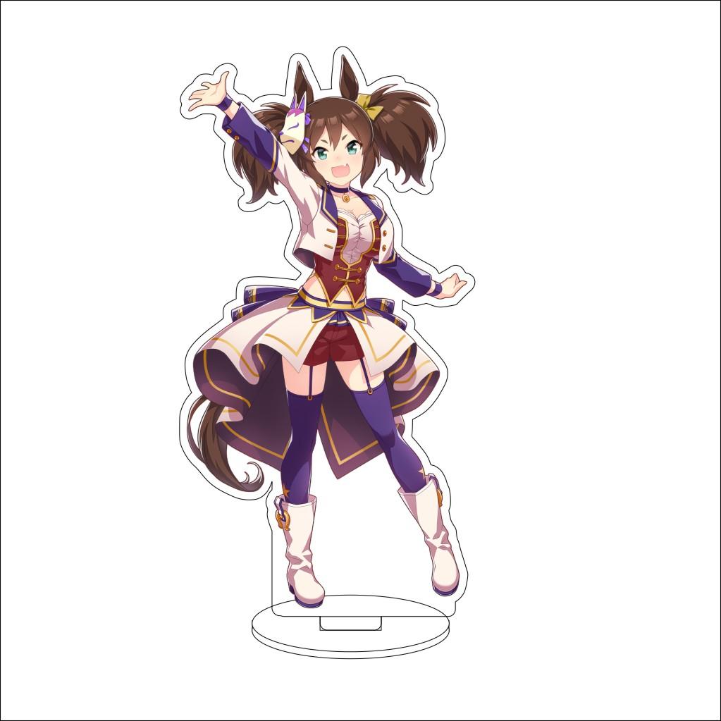 16CM Anime Pretty Derby Cosplay Acrylic Stand Ornaments Taiki Shuttle Grass Wonder Mejiro McQueen Figure Stand Halloween Gifts