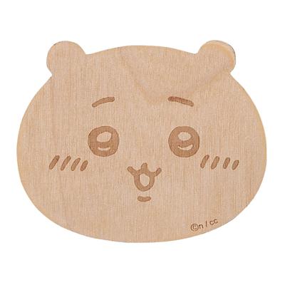 Chikawa Oficiálně licencovaný dřevěný podtácek, 9x8cm, Hnědý - Roztomilé anime zboží, Domácí potřeby, Kuchyňská dekorace, CKW11-346
