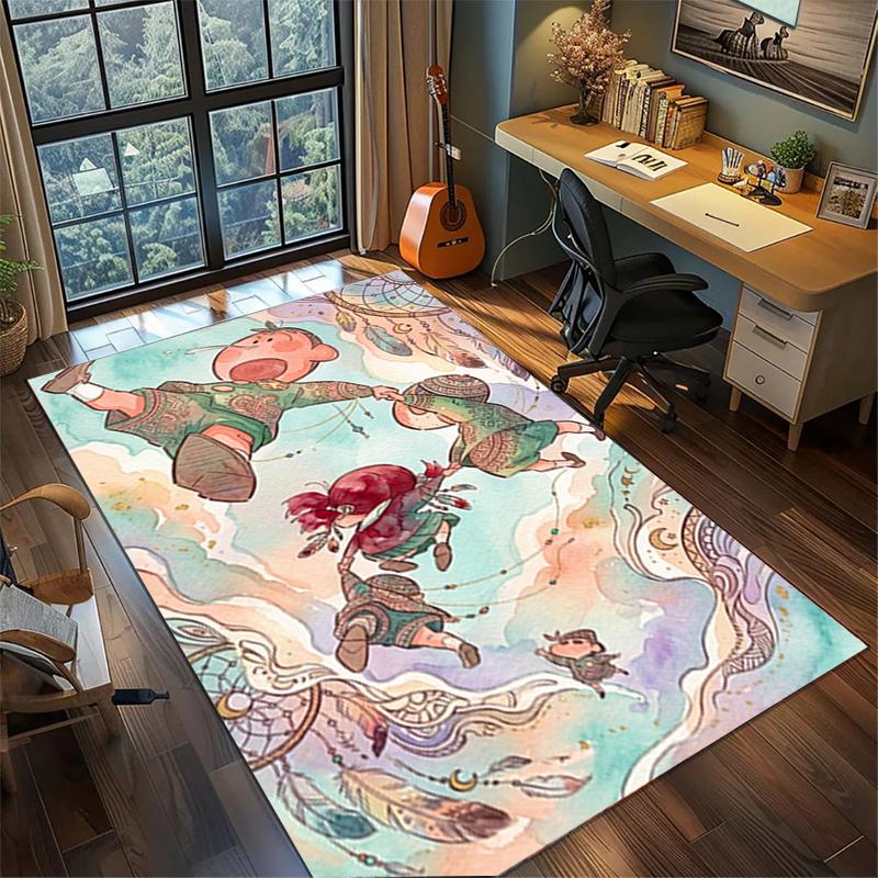 Crayon Shin-chan Home Decor Large Area Rug Non Slip Washable Floor Mat Bedroom Gamer