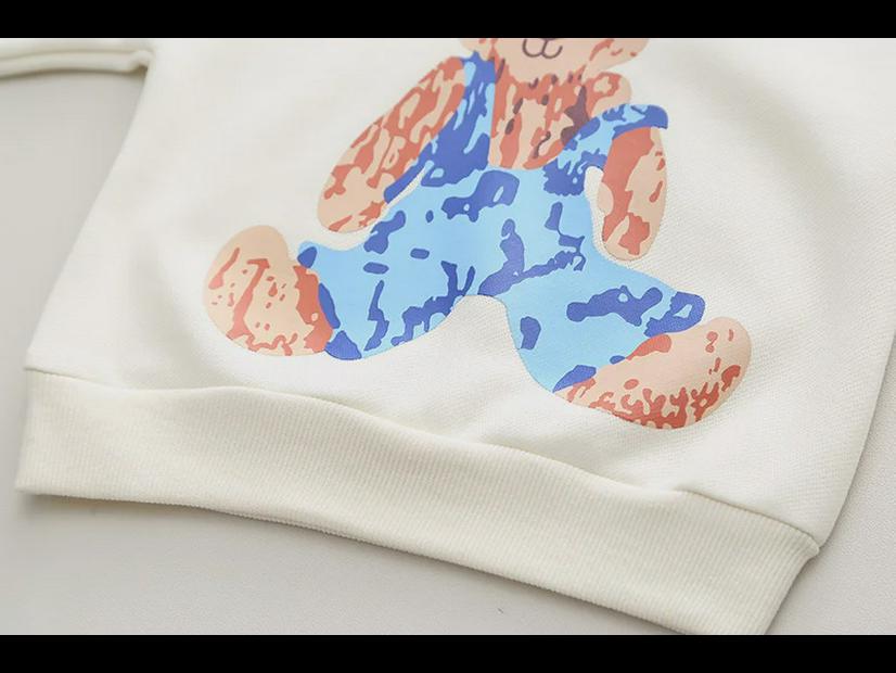 Herbst/Frühling Bär Casual Jungen Zwei-Stück Koreanische Anzug