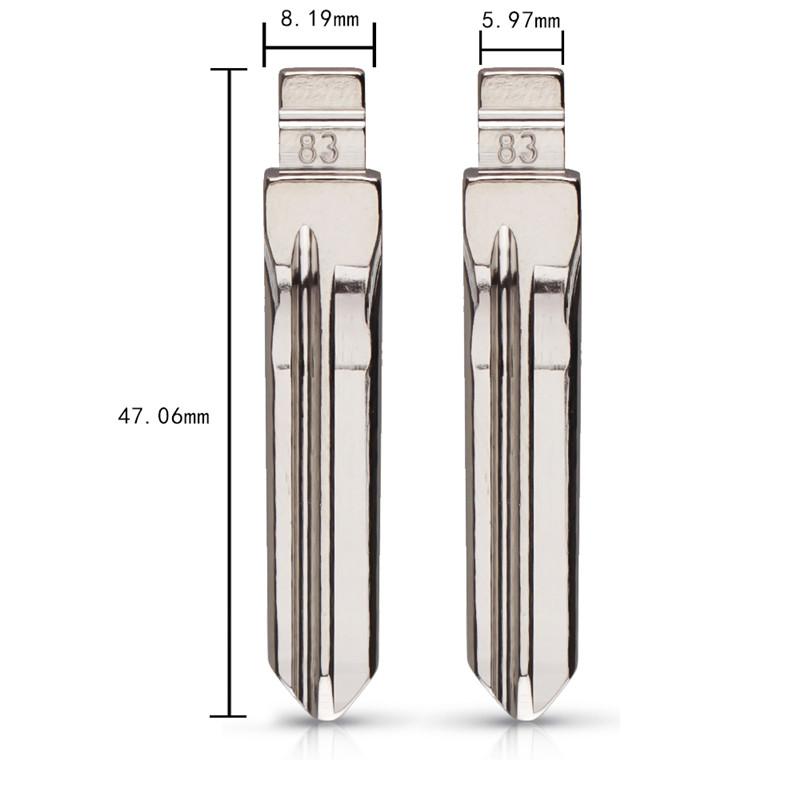 10pcs Flip Car Key Blade NE73 VA2 HU83 SX9 #53 54 58 72 73 83 99 122 For Peugeot 206 207 307 308 407 408 Citroen C3 C4L C5 Blade