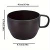6 ks Kávové hrnky Kávové šálky 12oz Odolné Lehké Plastové Hrnky pro Domov Venkovní Piknik Kempování Narozeninový Dárek Stohovatelné Kávové Hrnky Plastový Šálek