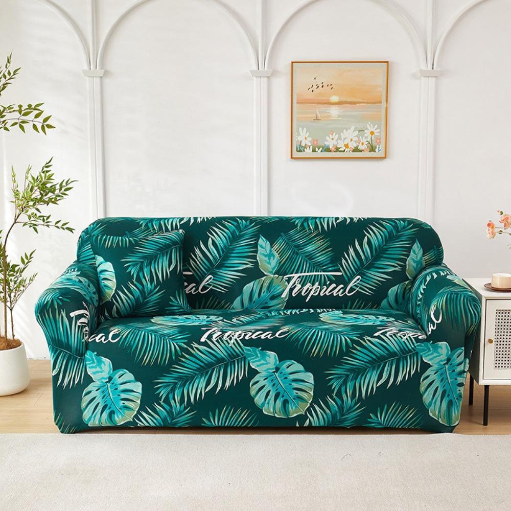 Elastic Printed Sofa Cover Universal Stretchable Slipcouch Protector Furniture Protector