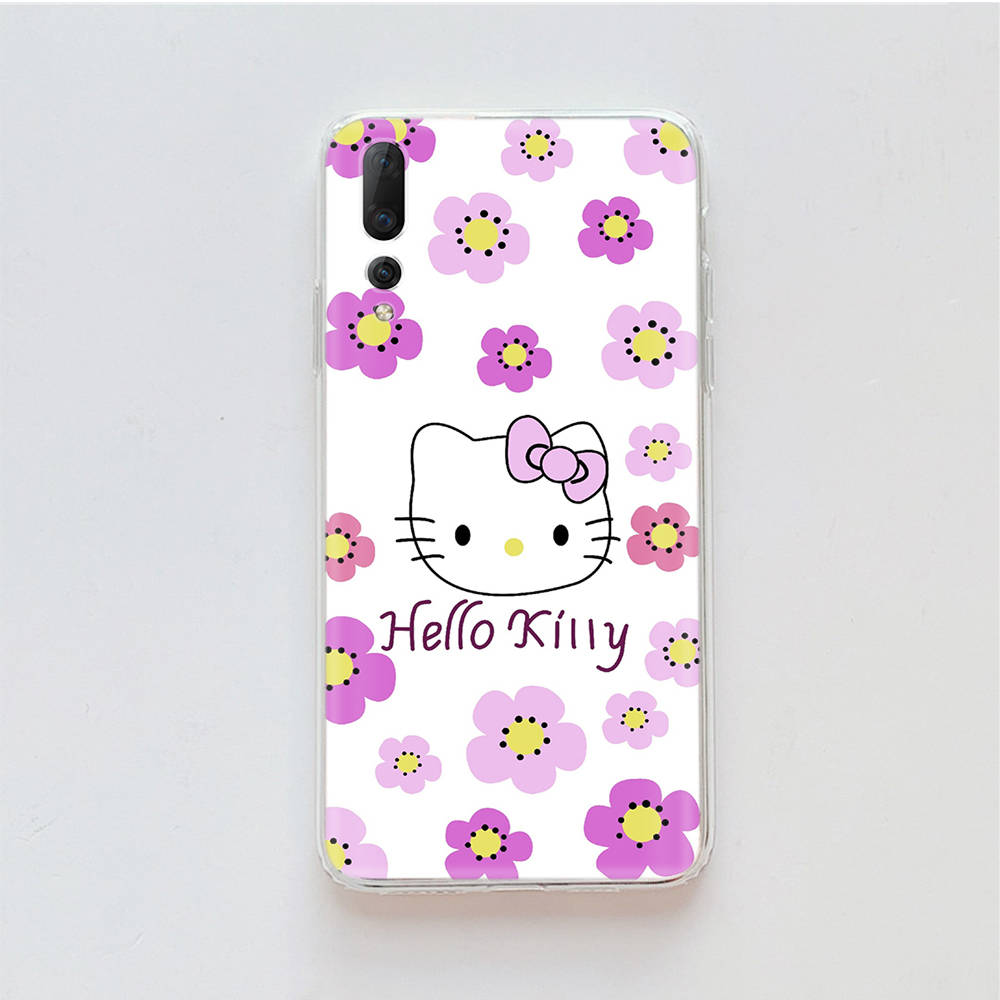 Transparent Case for Samsung A04 A14 A23 M33 M53 Realme 10 9 C35 C55 VIVO X80 Infinix Hot 30 Note 11 Tecno Spark 8P Pro L-22 Hello Kitty