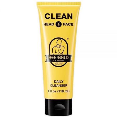 Bee Bald CLEAN Denní čisticí přípravek na obličej a vlasy Prémiové osvěžení obličeje a důkladné čištění pro muže a ženy 118,3 ml